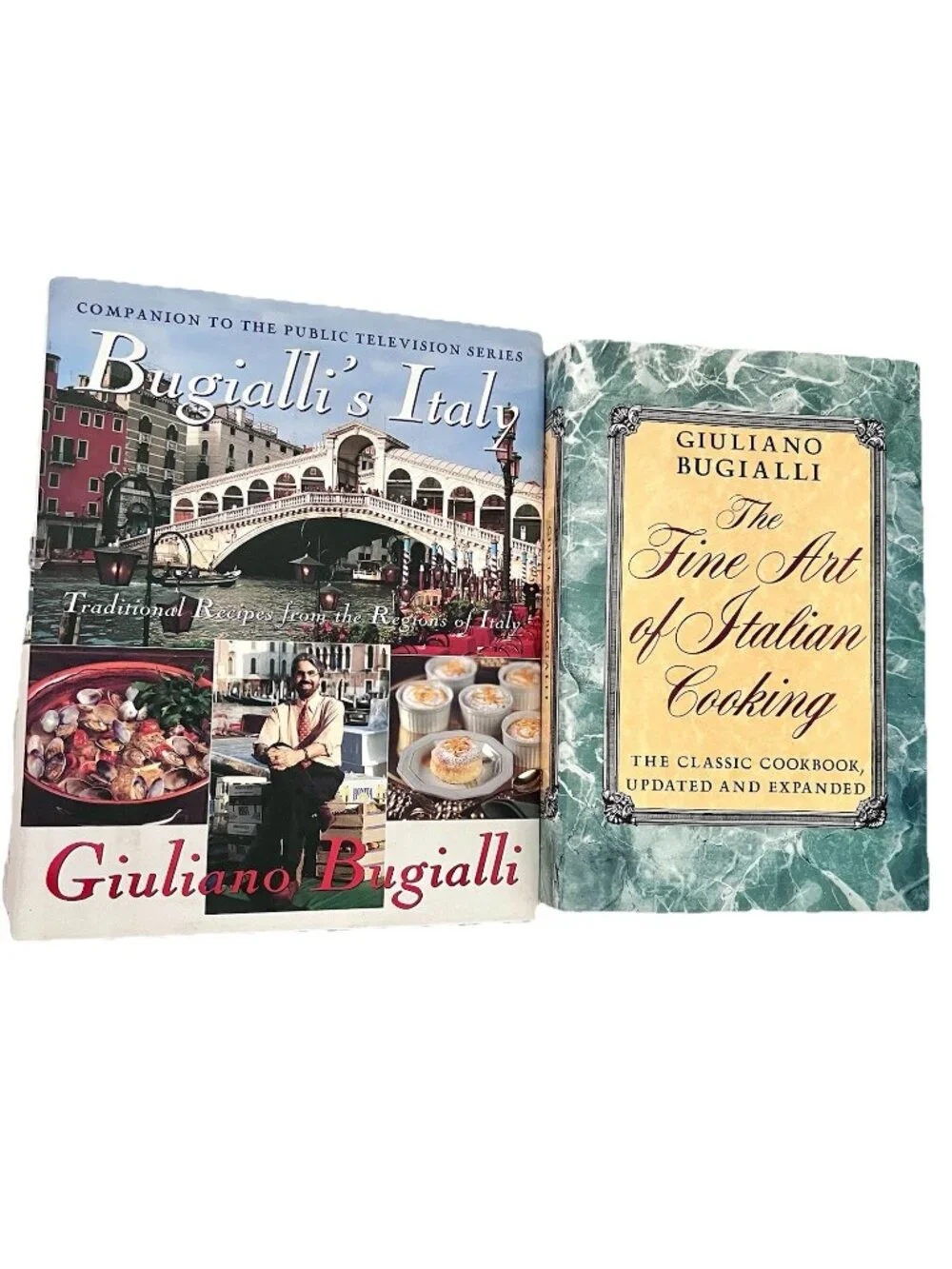 Fine Art Of Italian Cooking & Bugialli’s Italy Lot 2 HB Cookbooks
